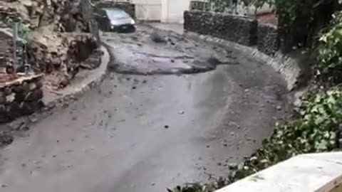 California Mudslides Sweep Away Car In Shocking Video Caught By Firefighters