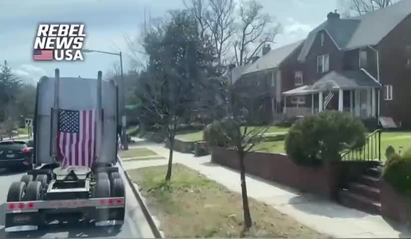 The People's Convoy was Able to Evade Police Checkpoints by Taking Residential Roads