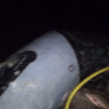 They were captured in ice on a PVC boat.