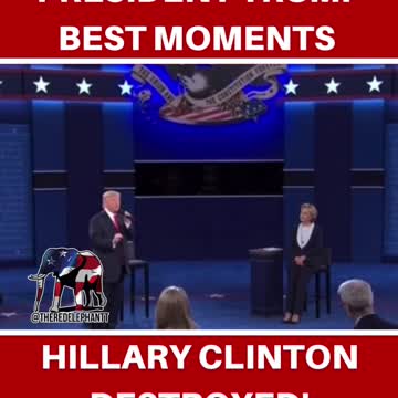 President Trump DESTROYS Hillary Clinton!