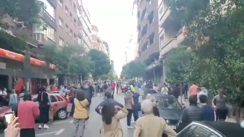 Demonstratie tegen lockdown in Spanje