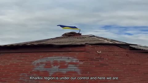 The Ukrainian flag was raised in the village of Velika Komyshuvakha in the Kharkiv region. The vil