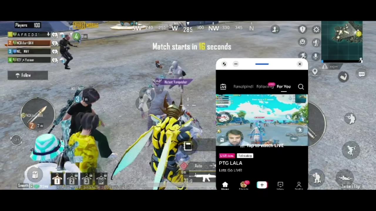 PTG GAMING in Lobby PUBG MOBILE ERANGLE