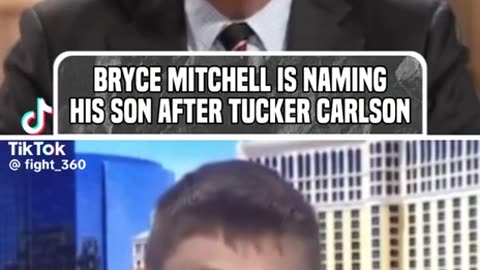 Brice Mitchell naming his son Tucker.