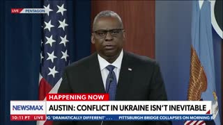 Secretary of Defense Lloyd Austin: "There's no reason that this situation has to devolve into conflict, [Putin] can choose to deescalate. He can order his troops away"