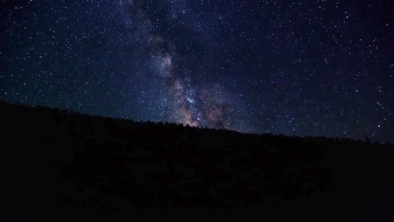 Sleep, study, meditate to starry Night sky