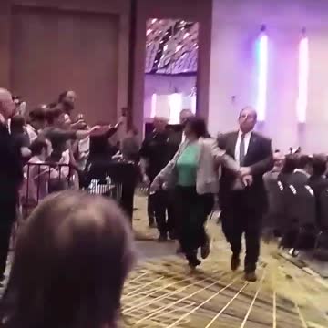 Rashida Tlaib interrupting Trump event in 2016