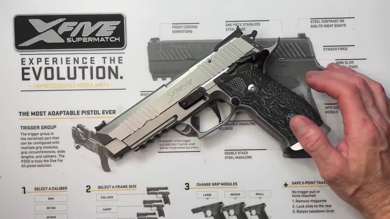 SIG Sauer P226 X5 SuperMatch Armory Craft Edition unboxing & review video