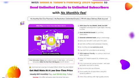 Mail Mate - Unlimited Emails & DFY DMARC, DKIM, SPF