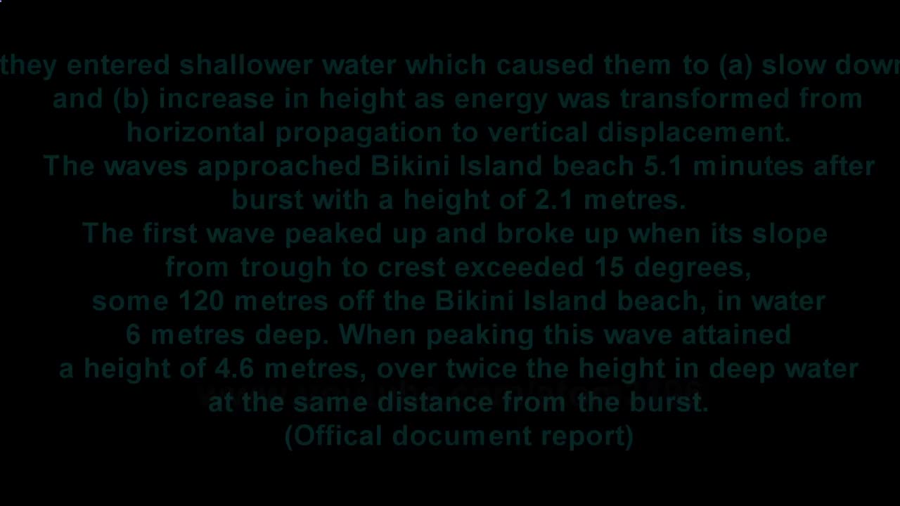 The First man-made massive tsunami ever recorded in History