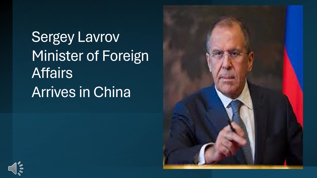 Russian Foreign Minister Sergey Lavrov Arrives in Beijing