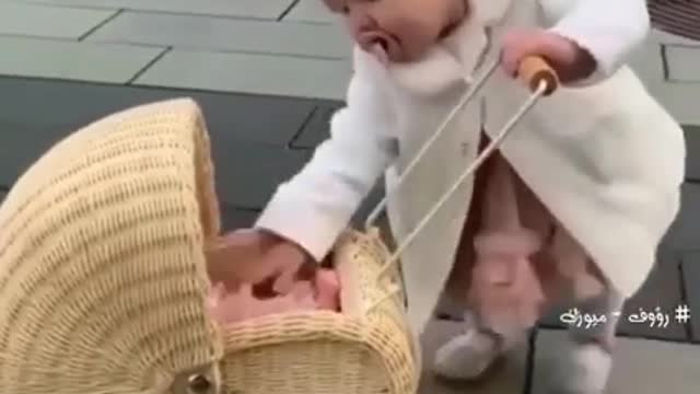 Funny children baby baby