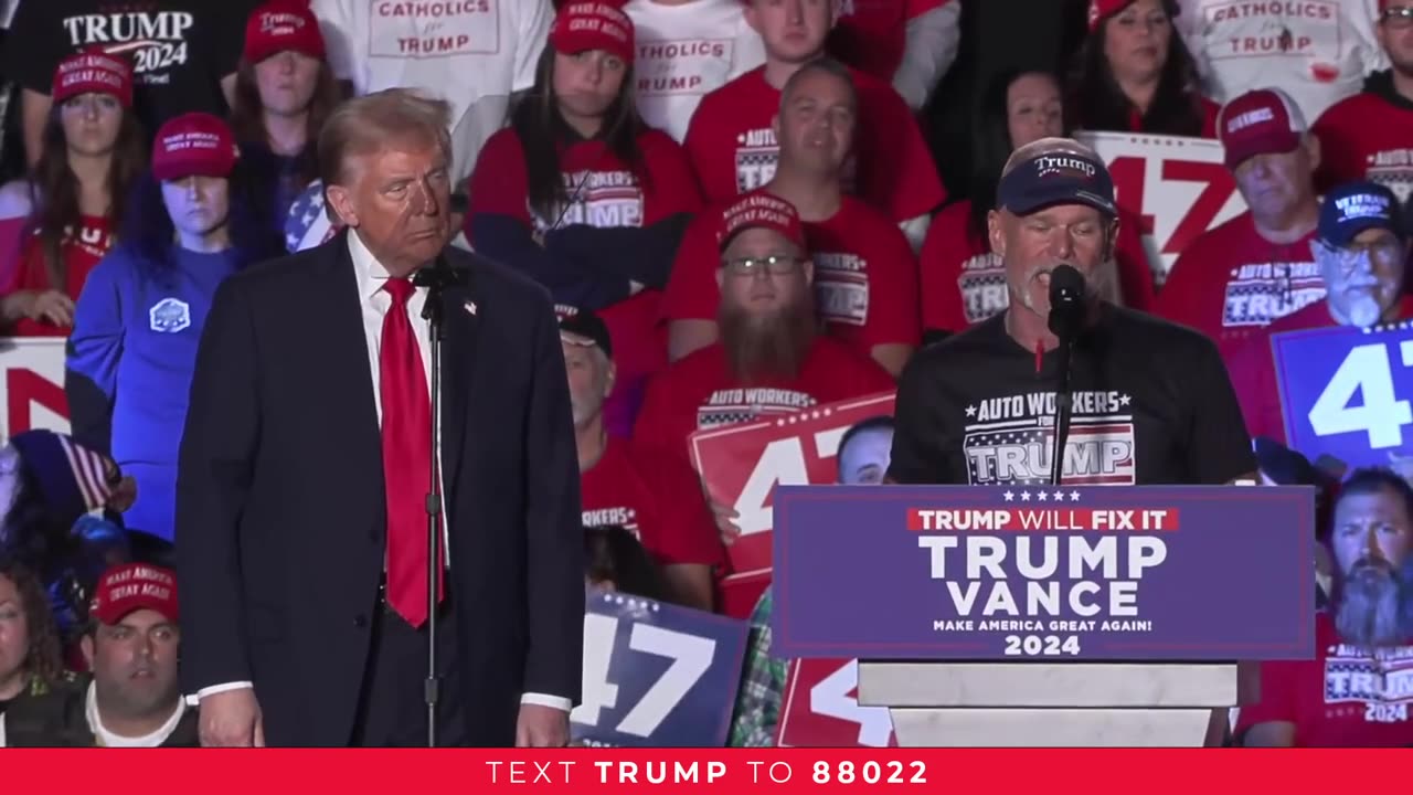 President Trump in Warren, MI