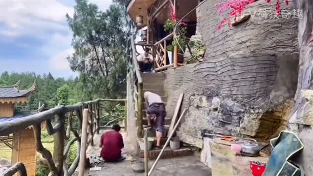 Modern caveman! The couple built a house worth 5 million yuan in a 1,000-year-old cave