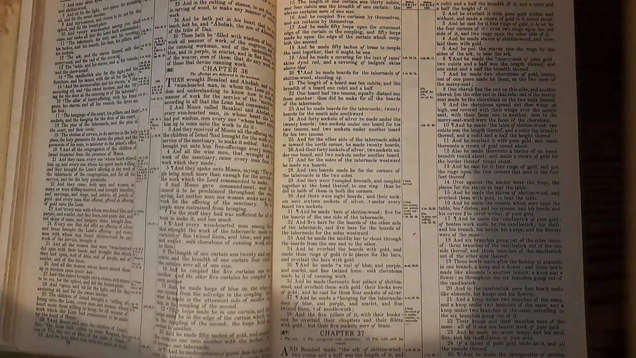 Randomly Posting Exodus 36