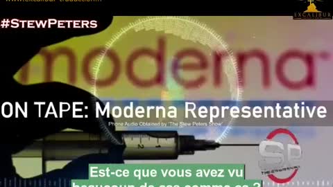 Moderna admet publiquement que les vaccinés sont des cobayes.