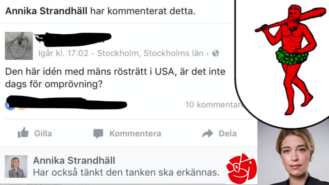 S vill avskaffa manlig rösträtt efter Trump