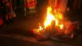 Entitled Leftists in LA Celebrate July 4th by Burning American Flags