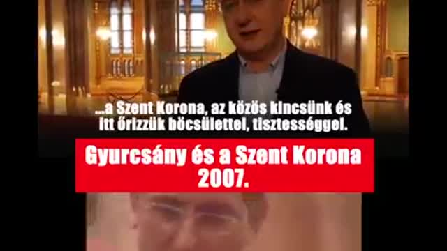 Gyurcsány és a Szent Korona