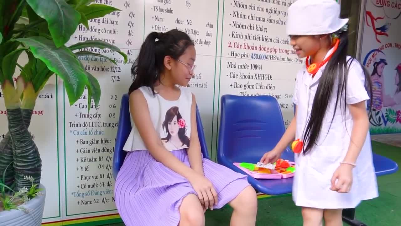 Funny kids video, pretend play