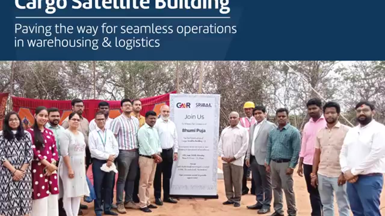 Launch of our new Cargo Satellite Building at GMR Aerocity Hyderabad