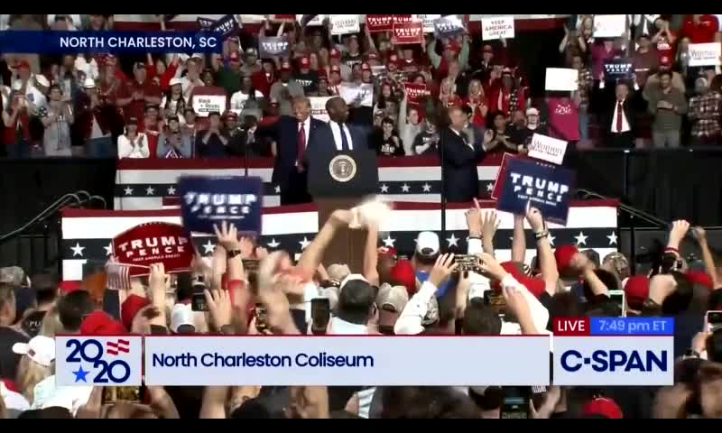 Tim Scott joins Trump and South Carolina rally