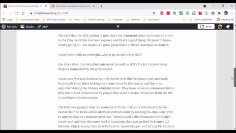 Government Spying and Rep. Nunes Interview by Sara Carter
