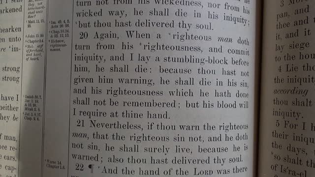 God holds Ezekiel accountable.