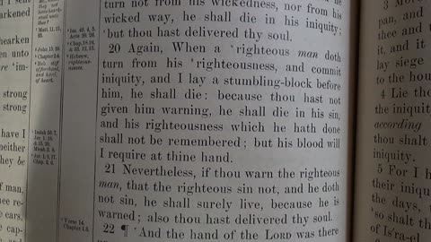 God holds Ezekiel accountable.