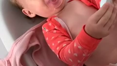 Dad finds the most random thing in baby’s pajamas!