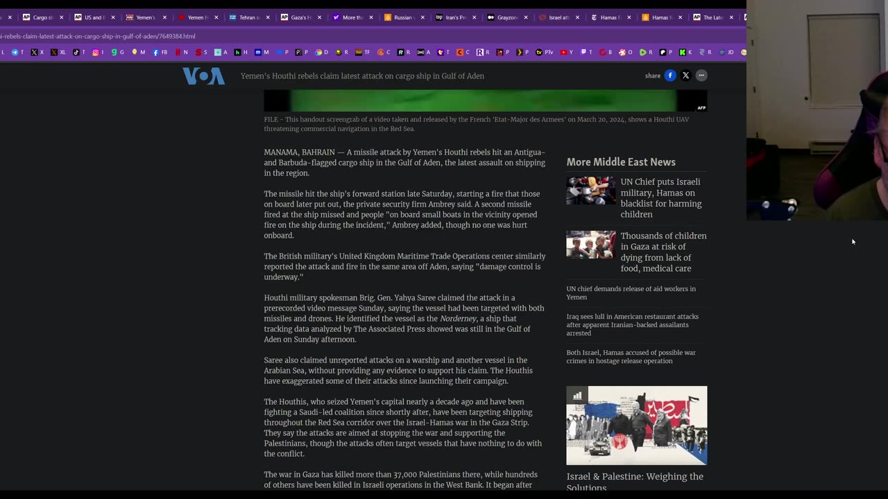 The Houthis have been attacking ships in 3 seas