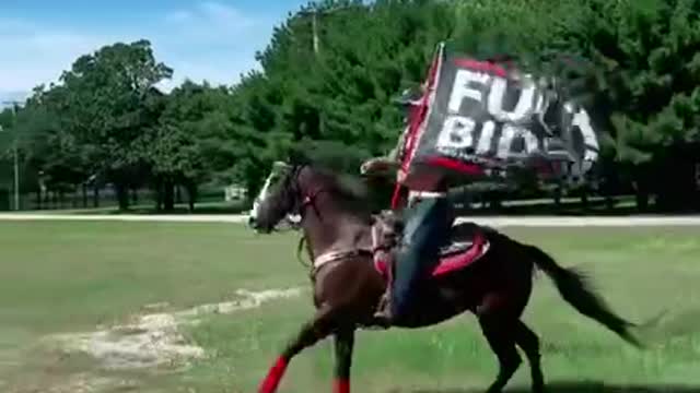 The Beauty Of Riding With A Flag