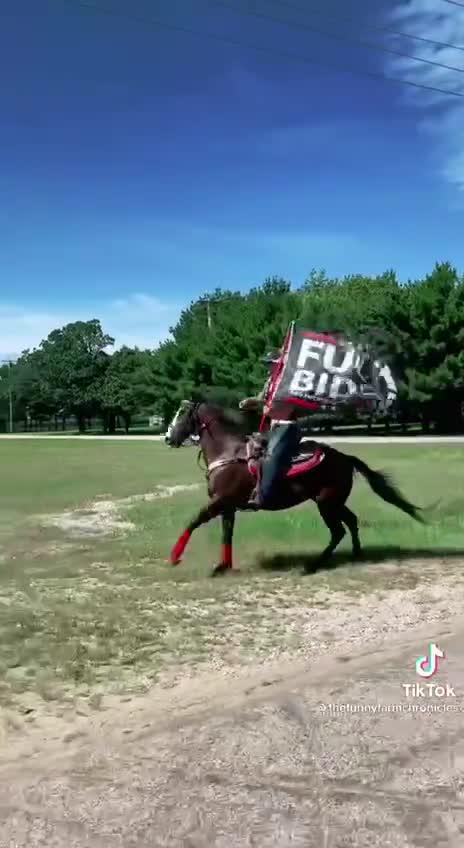 The Beauty Of Riding With A Flag