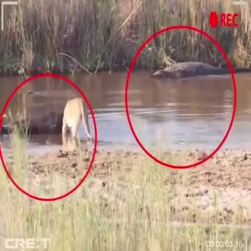 crocodile hunt lion.mp4