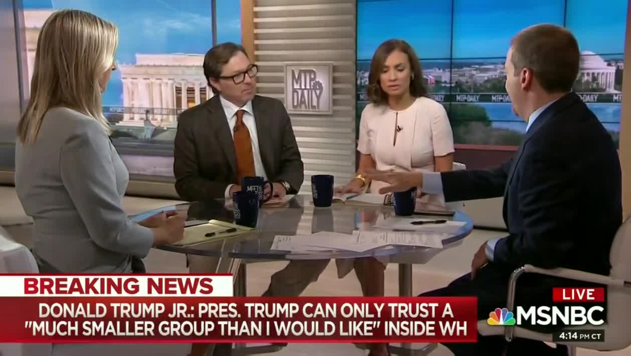 Chuck Todd asks why Don Jr. is doing TV in the middle of Mueller investigation
