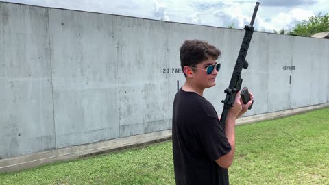 My son (Ryan) training with Ruger .556