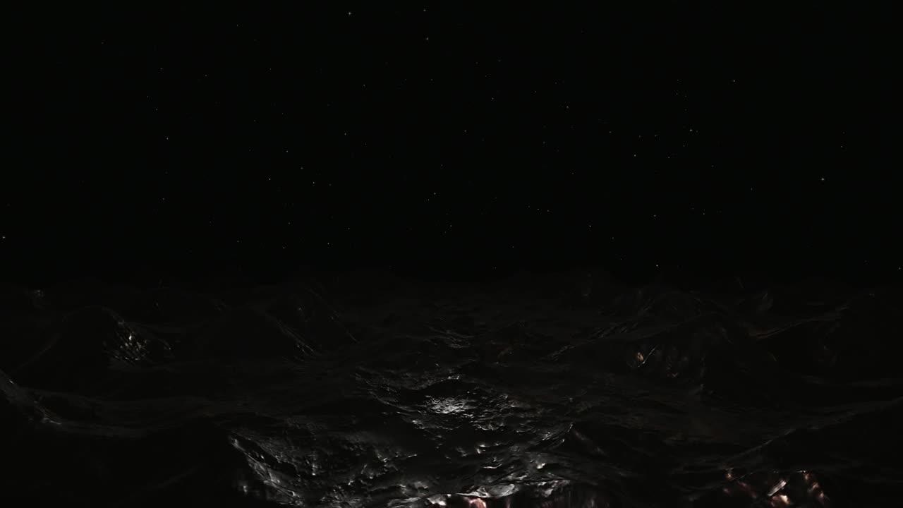 Dark cave, 3D loop animation