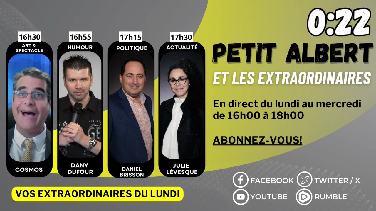 Petit Albert et les extraordinaires - Le lundi 18 septembre 2023