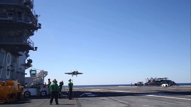 USS Gerald R. Ford (CVN 78) flight deck ops