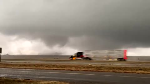 People Get Astonished After Witnessing Twin Tornadoes Near Canyon in Texas