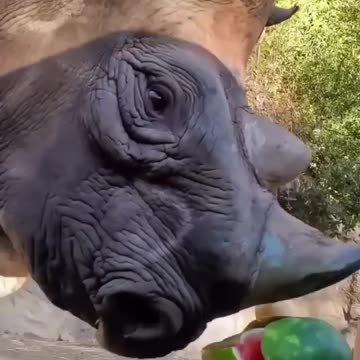 Rhino Loves Watermelon 🍉