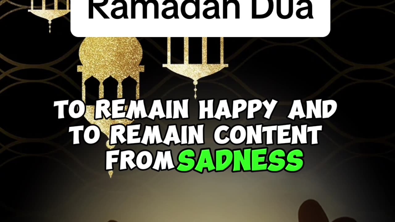 Ramadan day 16 - Ramadan Dua I