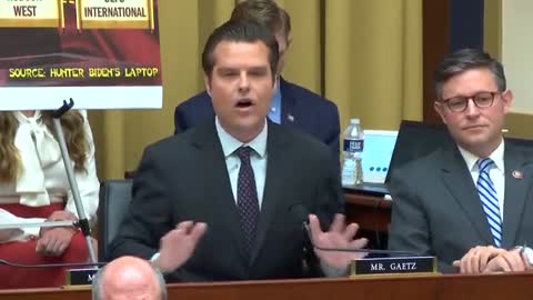 Matt Gaetz: confirms “ongoing investigation” into Hunter Biden’s Laptop