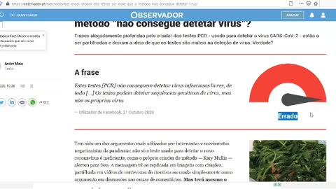 Testes de PCR são falhos