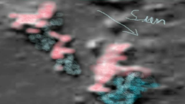 Copernicus crater structures or mountains_