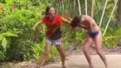 Bikini Girl Gets Bloodied