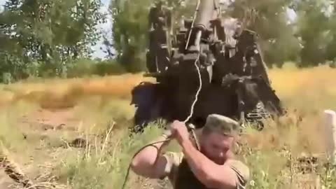 A Ukrainian military man