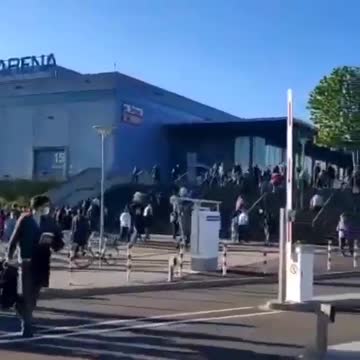 Impfandrang in Freiburg: Sick-Arena (10. Mai 2021)