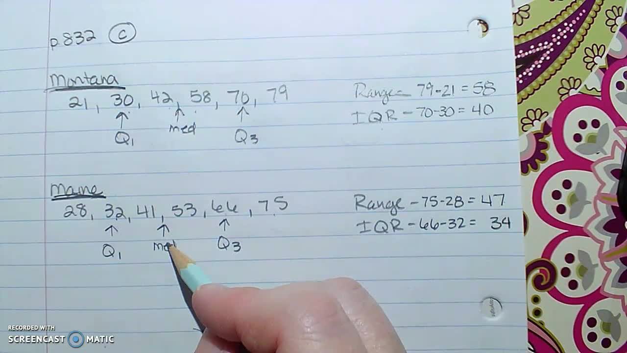 Gr 6 - Ch 11 - Lesson 3 - PART 3 - Measures of Variation
