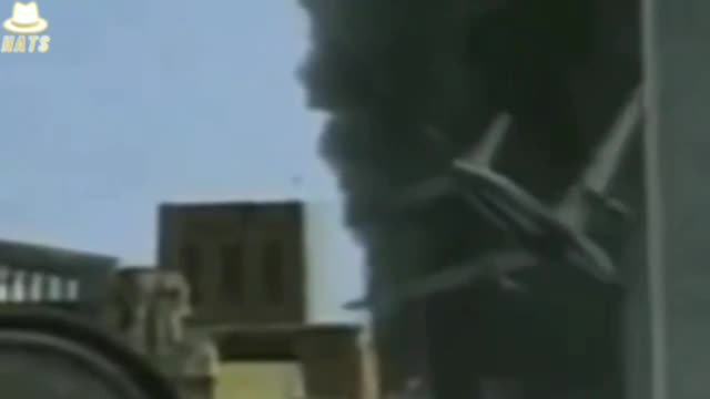 911 CGI Plane slicing thru building like butter